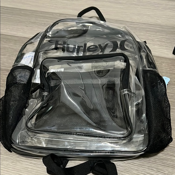 Hurley Gray and Black Backpack Transparent Design - Picture 1 of 6